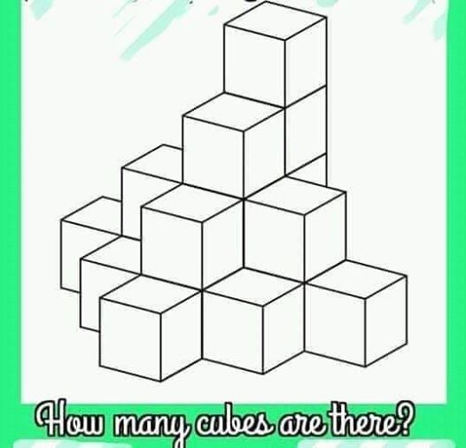 Combien y-a-t-il de cubes ?